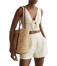 Reiss Rubina Straw Tote Bag