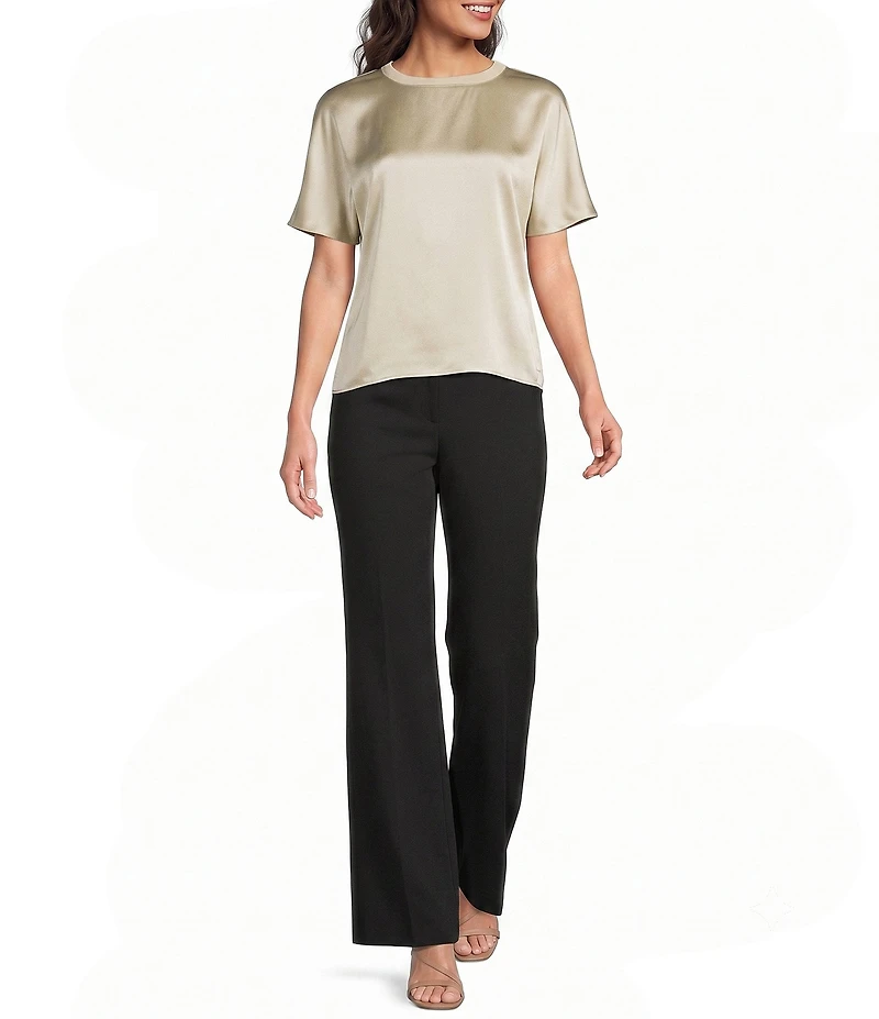 Reiss Silk Short Sleeve Top