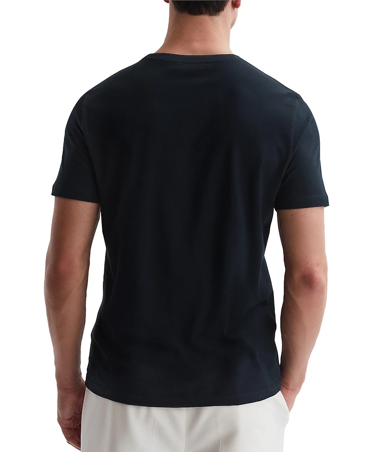 Reiss Slim Fit Bless Solid Short Sleeve T-Shirt