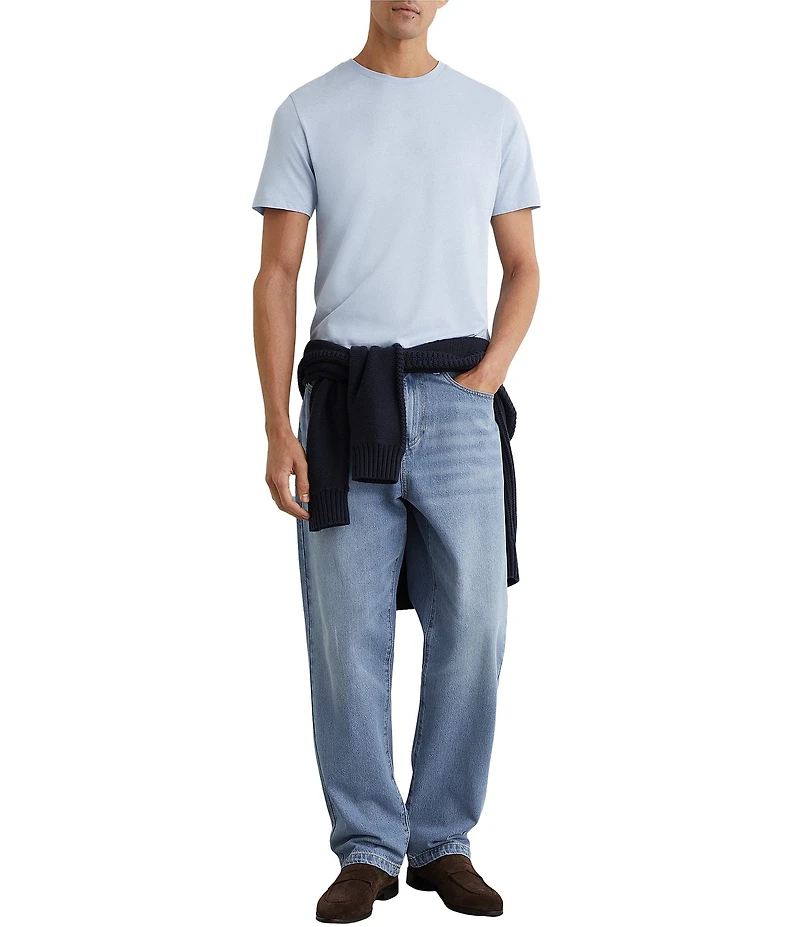 Reiss Slim Fit Bless Solid Short Sleeve T-Shirt