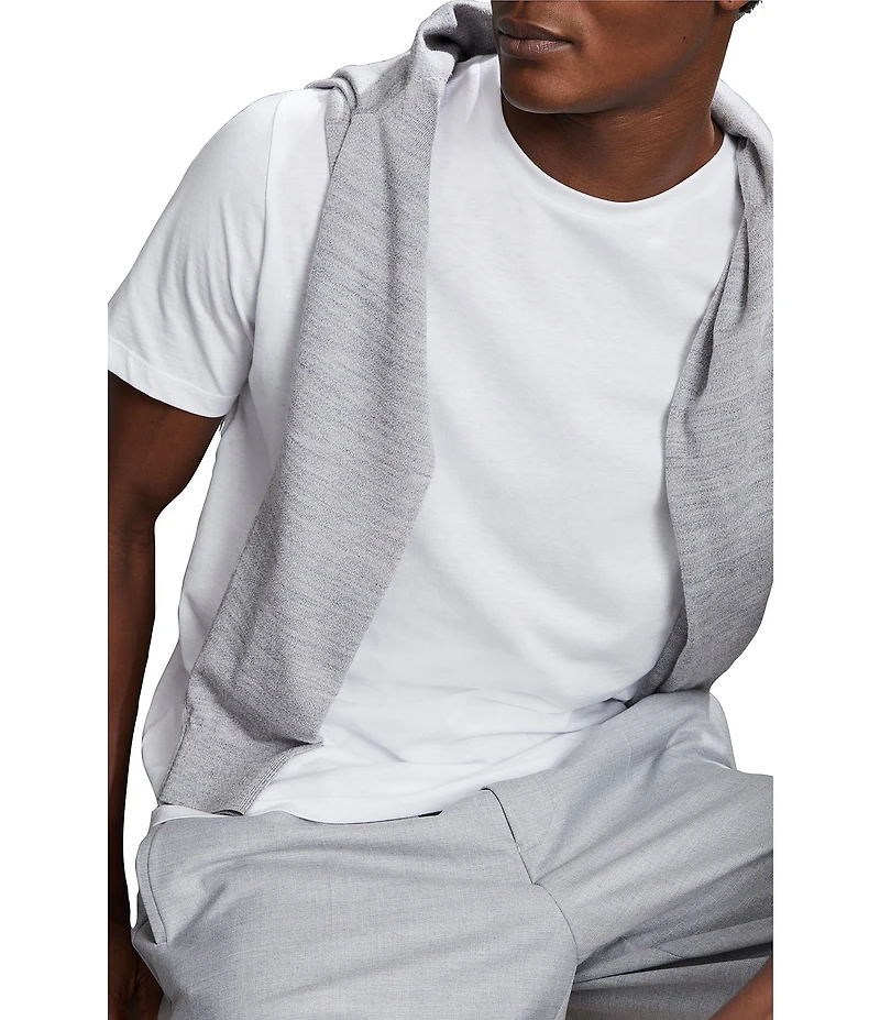 Reiss Slim Fit Bless Solid Short Sleeve T-Shirt