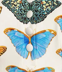 Reiss Tansy Butterfly Print Short Sleeve A-Line Mini Dress