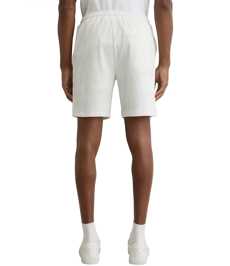 Reiss Textured Solid 8#double; Inseam Shorts