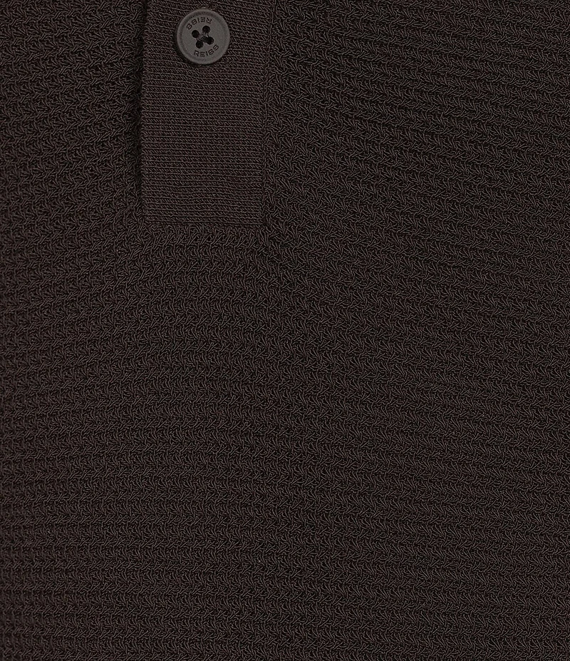 Reiss Warren Basket-Stitch Short Sleeve Polo Shirt