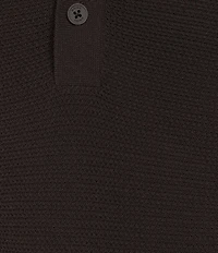 Reiss Warren Basket-Stitch Short Sleeve Polo Shirt