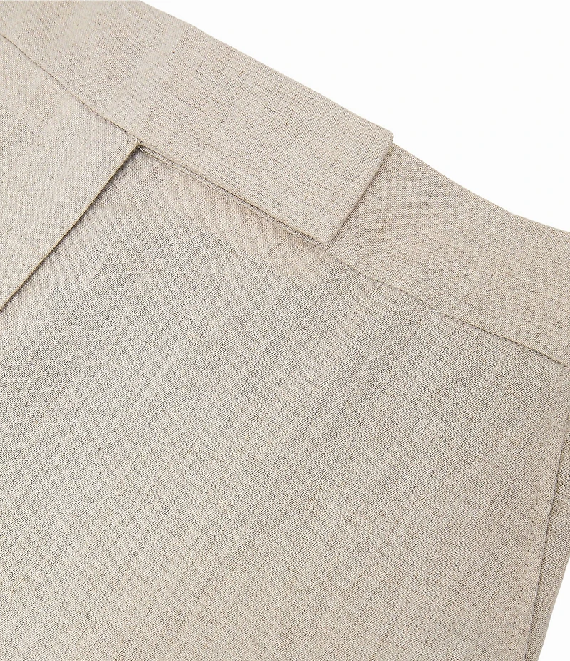 Reiss Woven Linen Wide-Leg Suit Trouser Tailoring Pants