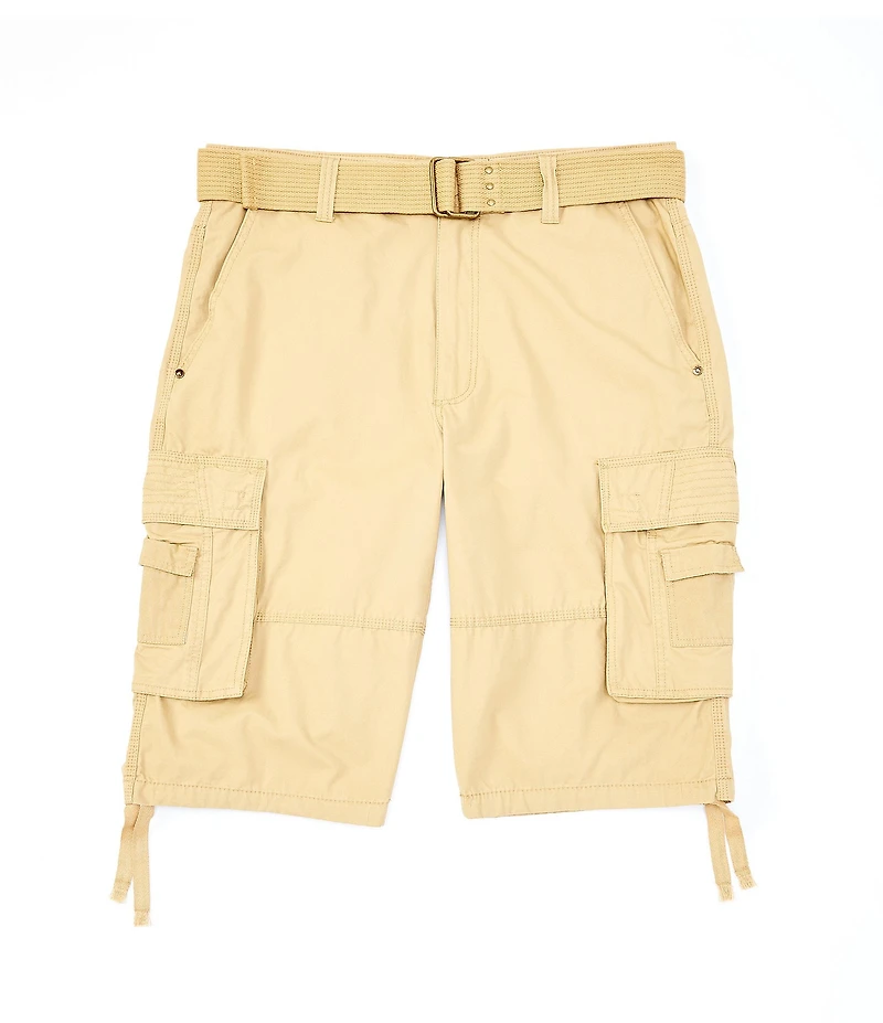 Request Jonah Belted Cargo 13#double; Inseam Shorts