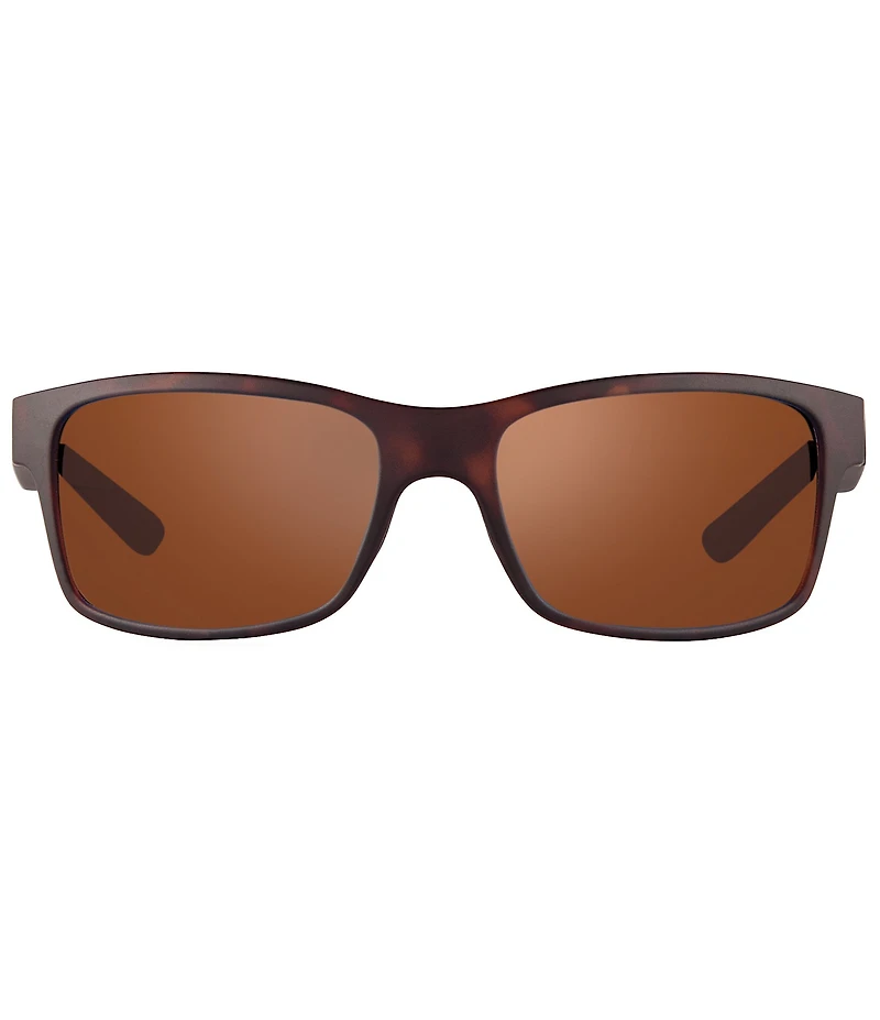 Revo Unisex Crawler Square Polarized 59mm Matte Sunglasses