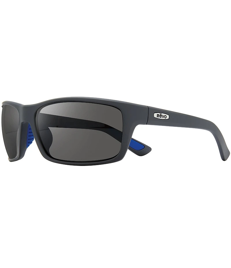 Revo Rebel Rectangular Polarized 64mm Sunglasses