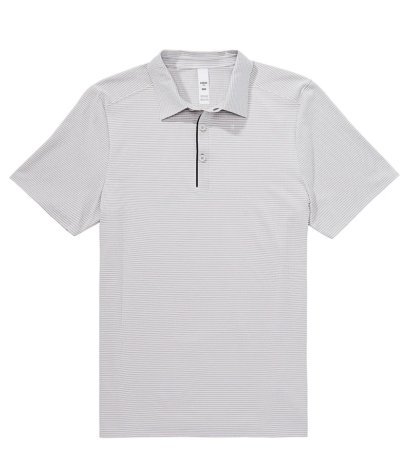 RHONE Approach Seersucker Tech Short Sleeve Polo Shirt