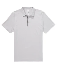 RHONE Approach Seersucker Tech Short Sleeve Polo Shirt