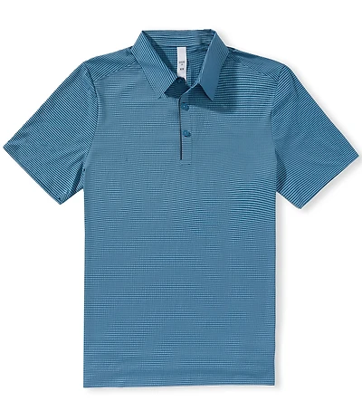 RHONE Approach Seersucker Tech Short Sleeve Polo Shirt