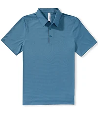 RHONE Approach Seersucker Tech Short Sleeve Polo Shirt