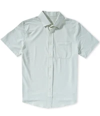 RHONE Commuter Seersucker Short Sleeve Woven Shirt