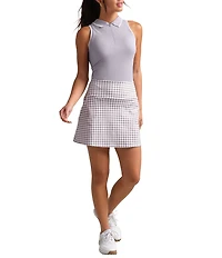 RHONE Course To Court Collared 1/4 Zip Sleeveless Polo Top