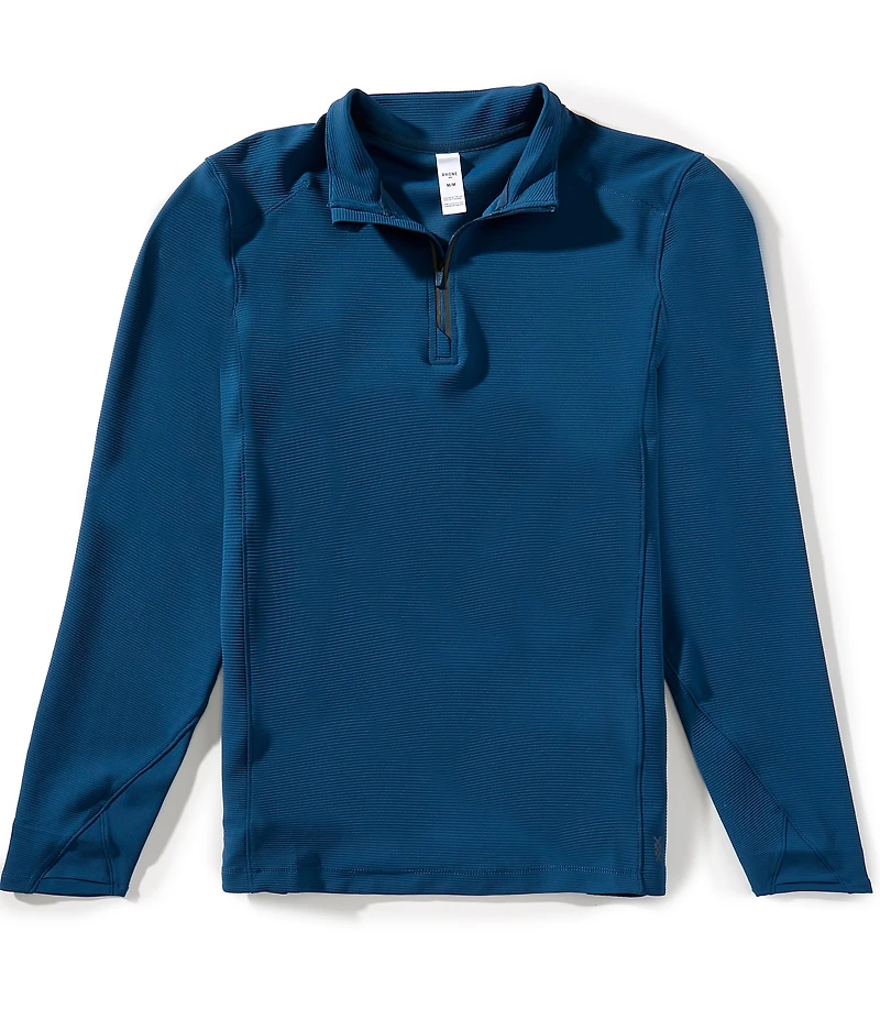 RHONE Covert Rib Quarter-Zip Pullover