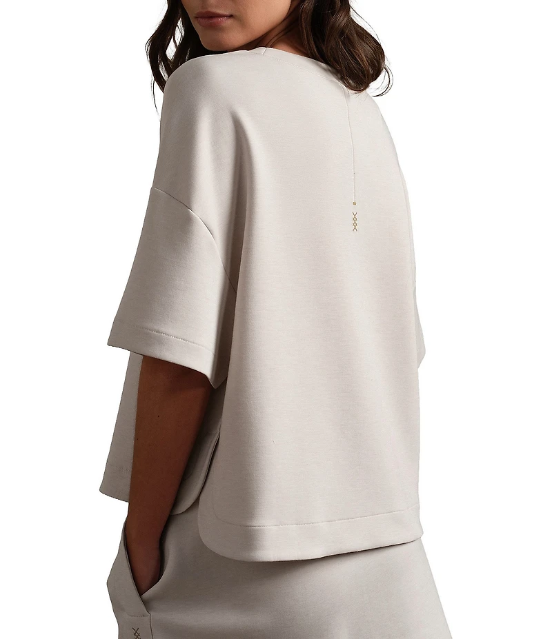 RHONE DreamGlow™ Cooridnating Crew Neck Short Sleeve High-Low Hem Relaxed Tee