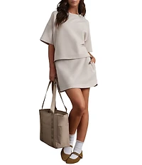 RHONE DreamGlow™ Cooridnating Crew Neck Short Sleeve High-Low Hem Relaxed Tee