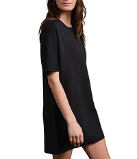 RHONE DreamGlow™ Crew Neck Short Sleeve Mini Day Dress