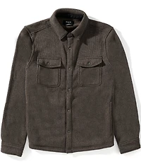 RHONE Long Sleeve Button Front Fleece Shacket