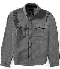 RHONE Long Sleeve Button Front Fleece Shacket