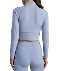 RHONE Heather Revive™ Mock Neck 1/4 Zip Long Sleeve Coordinating Pullover