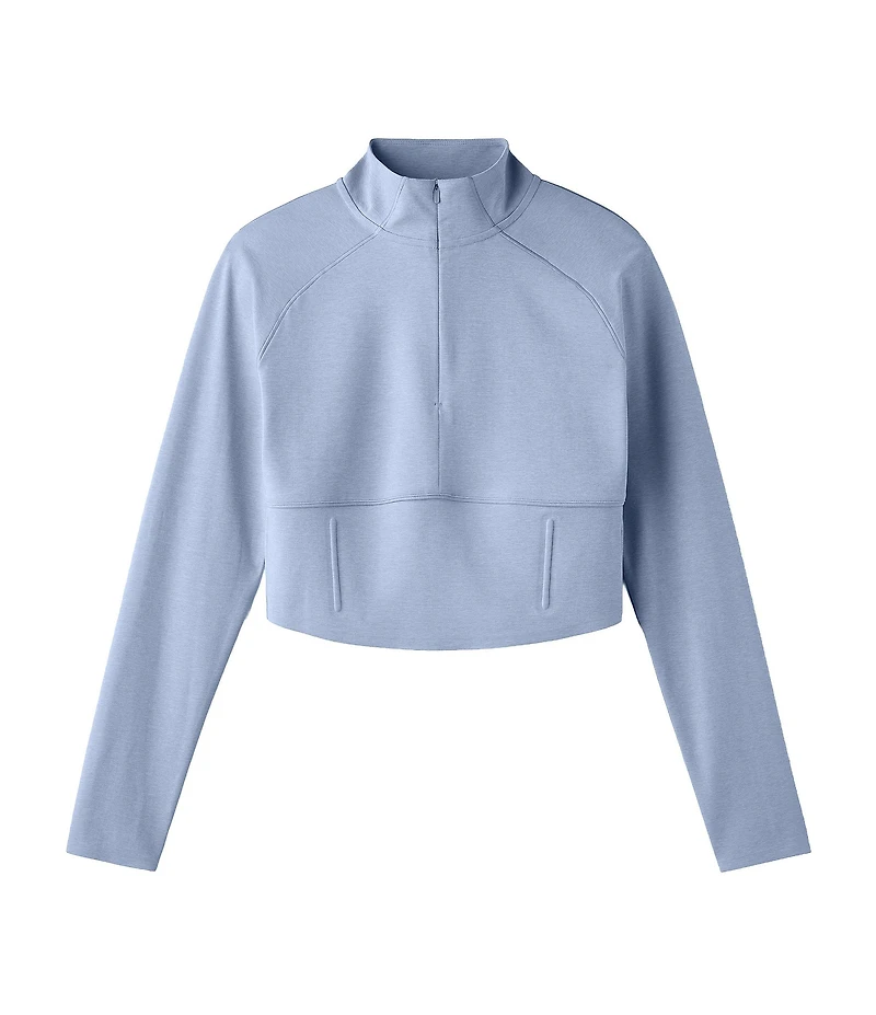 RHONE Heather Revive™ Mock Neck 1/4 Zip Long Sleeve Coordinating Pullover