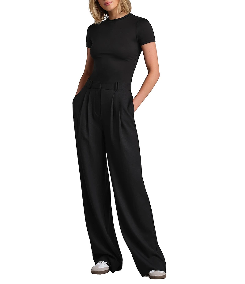 RHONE Horizon High Rise Wide Leg Trouser Pants