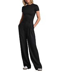 RHONE Horizon High Rise Wide Leg Trouser Pants