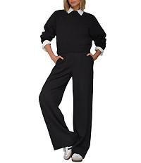 RHONE Horizon High Rise Wide Leg Trouser Pants