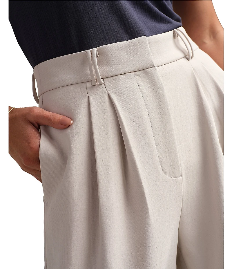 RHONE Horizon High Rise Wide Leg Trouser Pants