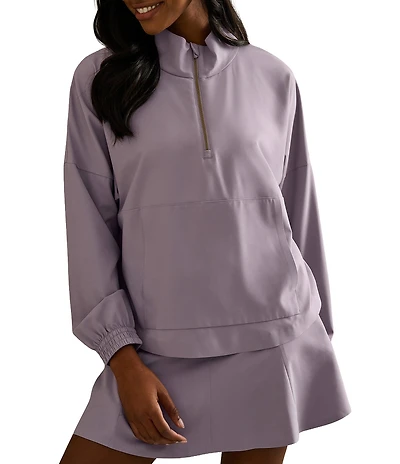 RHONE Mirage Mock Neck Long Sleeve All-Weather Anorak