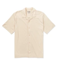 RHONE Palms Camp Collar Short Sleeve Woven Shirt