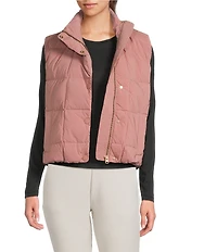 RHONE Powder Collard Sleeveless Zipper Front Puffer Down Vest