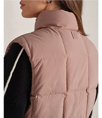 RHONE Powder Collard Sleeveless Zipper Front Puffer Down Vest