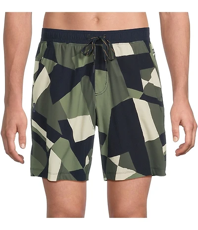 Rhone Pursuit Color Block 7#double; Inseam Shorts