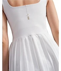 RHONE Rally Scoop Neck Sleeveless Fit and Flare Mini Dress