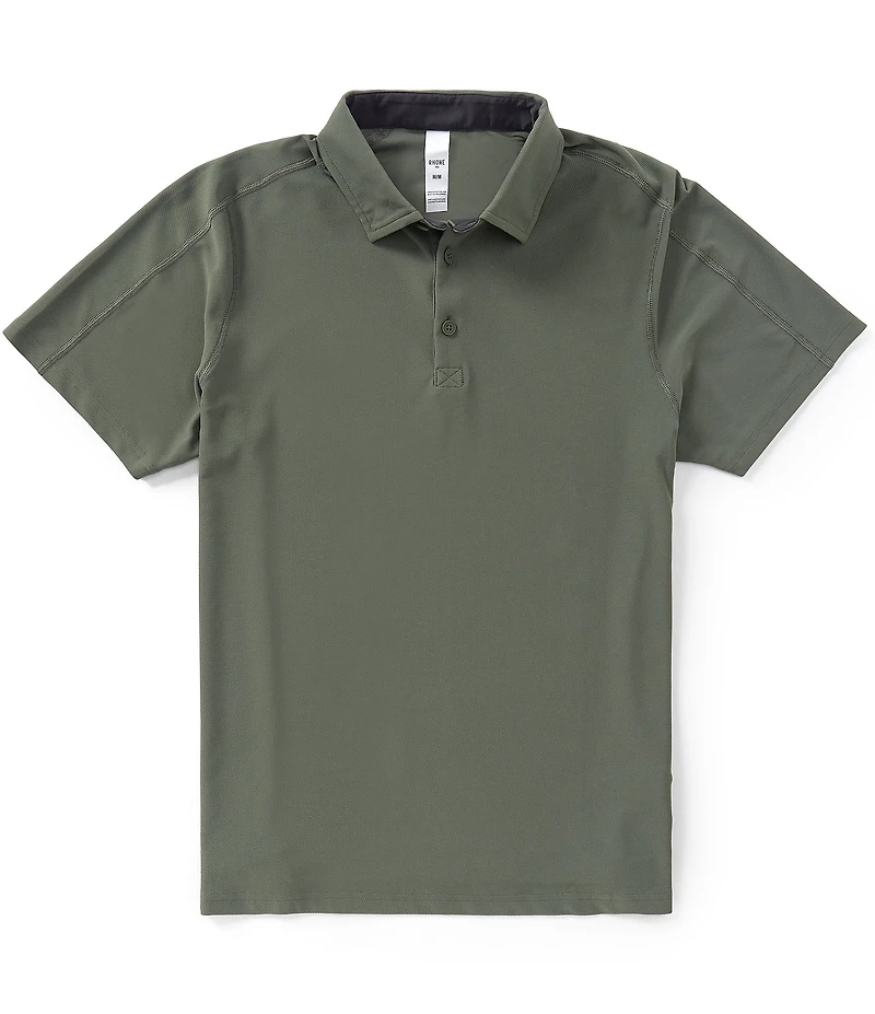 RHONE Regatta Pique Short Sleeve Polo Shirt