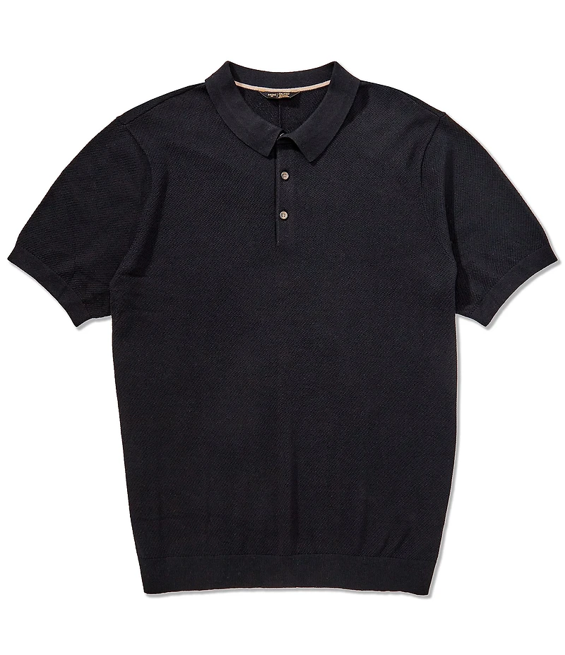 RHONE Resolve Pique Short Sleeve Sweater Polo Shirt