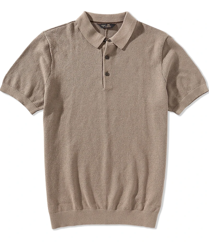 RHONE Resolve Pique Short Sleeve Sweater Polo Shirt