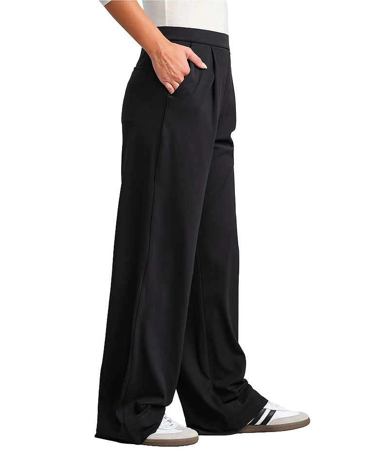 RHONE Revive™ High Rise Wide Leg Knit Trouser Pants