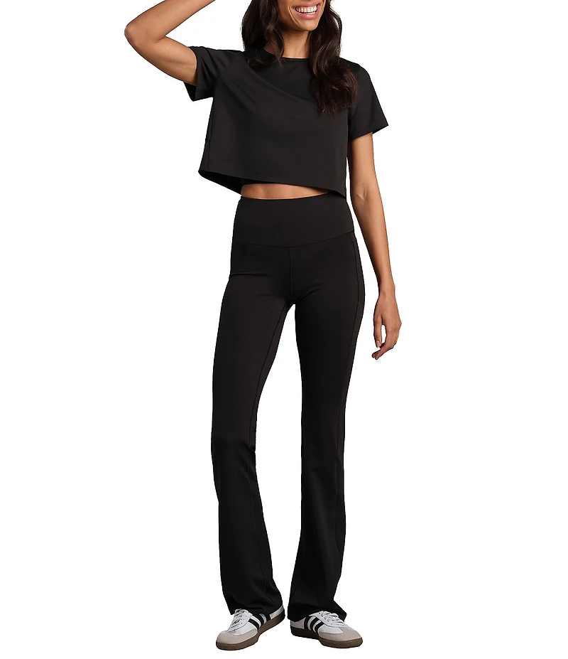 RHONE Revive Wide Double Layer Waist Flare Leg Leggings