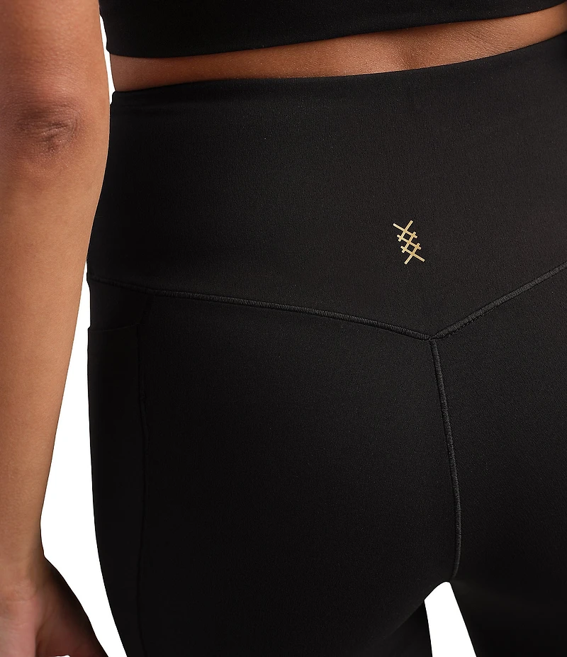 RHONE Revive Wide Double Layer Waist Flare Leg Leggings