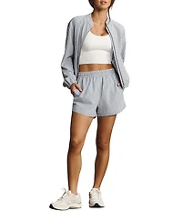 RHONE Saltair Striped Collared Long Sleeve Full Zip Performance Seersucker Jacket