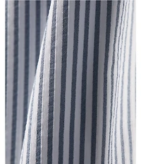 RHONE Saltair Striped Collared Long Sleeve Full Zip Performance Seersucker Jacket