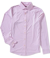 RHONE Slim Fit Commuter Dot Pattern Long Sleeve Woven Shirt