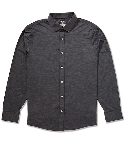 RHONE Slim Fit Commuter Oxford Long Sleeve Woven Shirt