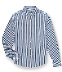 Rhone Slim Fit Commuter Stripe Long Sleeve Woven Shirt