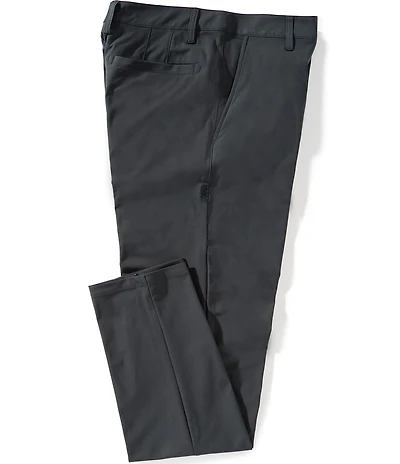 RHONE Slim Fit Flat Front Commuter Stretch Pants