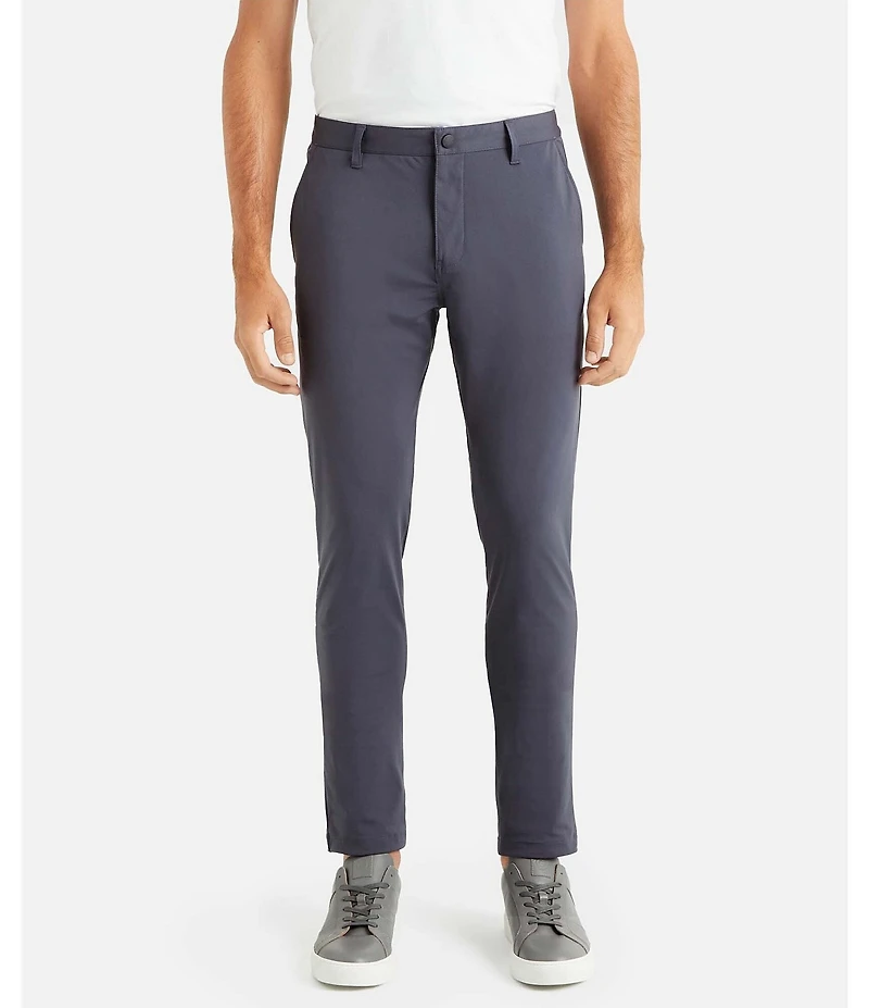 RHONE Slim Fit Flat Front Commuter Stretch Pants
